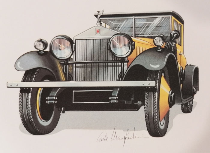 Carla Manfredini auto d'epoca